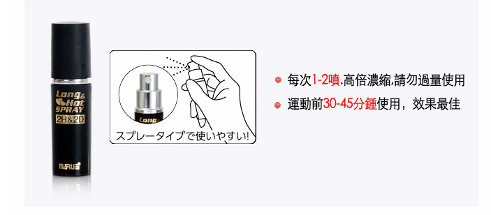 日本2H&2D勁能持久液噴劑